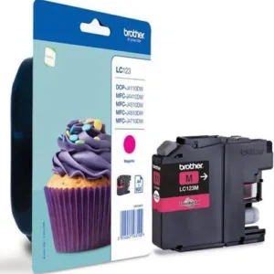 Brother LC123M magenta tindikassett, 600l