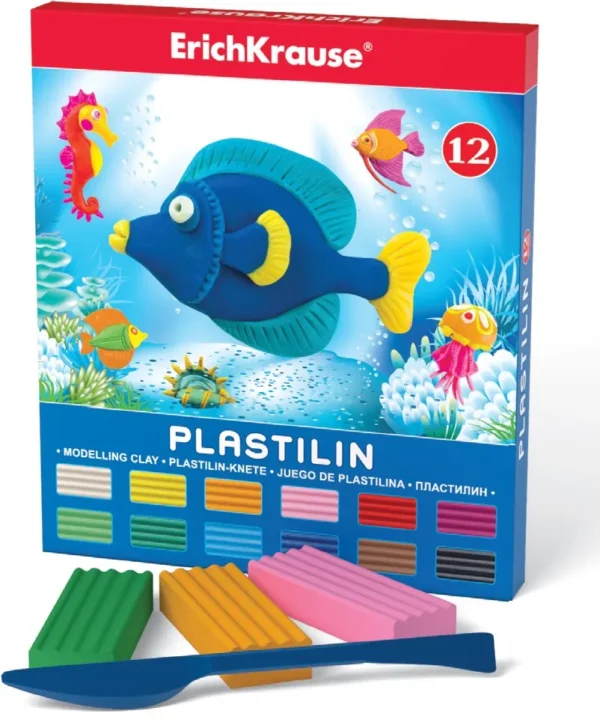 Plastiliin 18g x 12 värvi