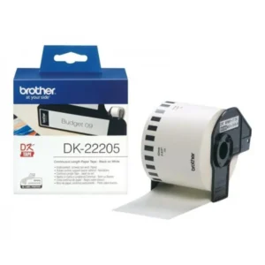 Brother DK22210 katkematu paber etiketi rull. Must valgel. Lint on 29mm lai ja 30,48m pikk.