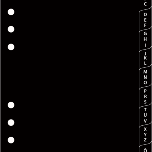 Manager-A5 (70mm) plastregister A-Ü