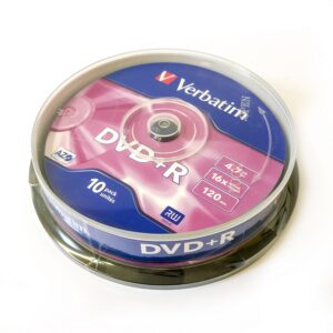 DVD+R Verbatim 16x spindel (10) MattSilver