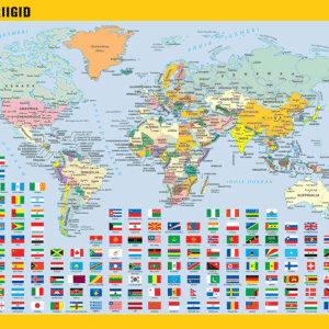 Lauamatt Maailma riigid, 40x60cm