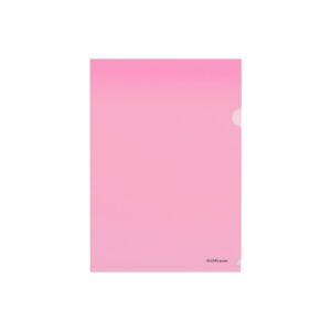 L-tasku A4 Glossy Clear, läbipaistev punane