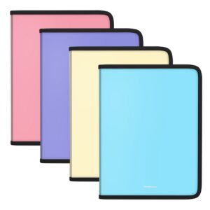 Plastmapp tõmblukuga A4 Matt Pastel, 4värvi