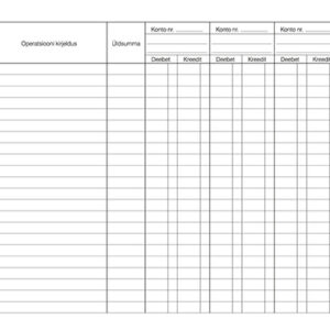 Blankett Pearaamat A4 laiuti, spiraalköide, 50 lehte