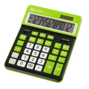 Kalkulaator Eleven CDC120BK/GNE, 12 kohta, must/roheline