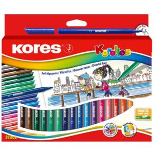 Viltpliiatsid 24 värvi KORES Korellos, riputuspakis