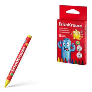 Vahakriidid Jolly Friends , ümar 8mm, 8 värvi riputuspakis