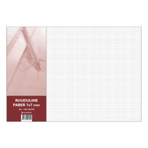 Tarbepaber A3, 7×7 ruut, pakis 100 lehte