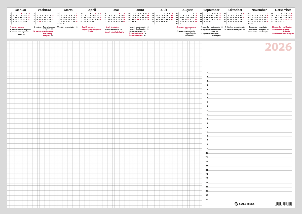 Laualehed 600x420mm, 12 lehte servast liimitud