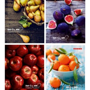 Kaustik A5 48 lehte joon, FRESH FRUITS