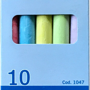 Kriit, koolikriit värviline MILAN, ümar, 10 tk pakis