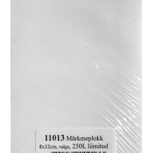 Märkmepaber 80×120 mm, valge, 250 lehte, liimitud