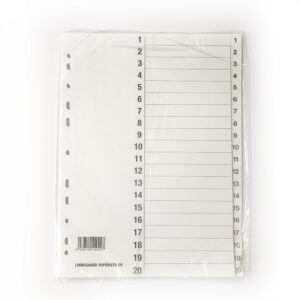Vahelehed A4 1-20 paber
