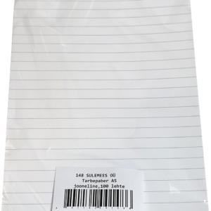 Tarbepaber A5, joon, pakis 100 lehte