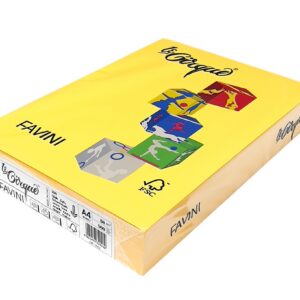 Värviline paber Le Cirque A4 80 g, rapsikollane (Giallo Zolfo 200), 500lehte