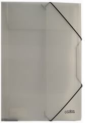 Nurgakummiga plastmapp A4 Osiris, läbipaistev