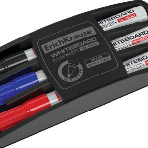 Valge tahvli markeri komplekt + käsn W-500, 3tk riputuspakis