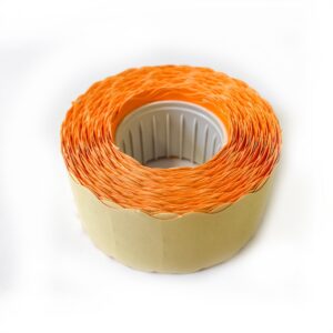 Hinnapüstoli etikett 26x16mm, oranž, 1000tk rullis