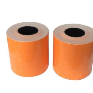 Hinnapüstoli etikett 21x12mm, oranž, 1000tk rullis