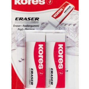 Kustutuskumm KORES KE20 60x21x10mm, 2tk riputuspakis