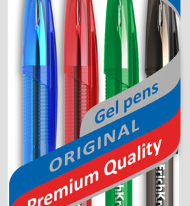 Geelpliiats R-301 Original Gel Stick 0.5, 4 erivärvilist riputuspakis