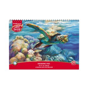 Joonistusplokk spiraalis A4 120 g 20 lehte TURTLE, mikroperfo