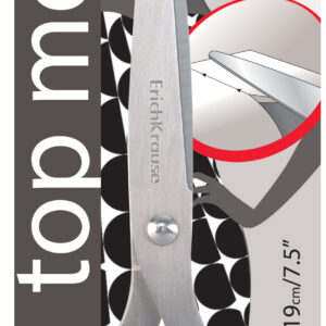 Käärid 19 cm Top Model, 2D+ teritus, must riputuspakis