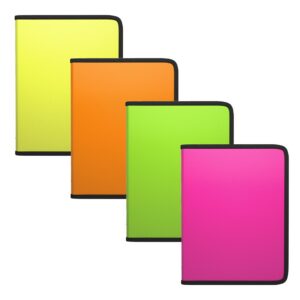 Plastmapp tõmblukuga A5+ Diagonal Neon, 4värvi