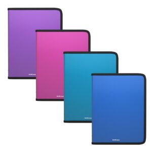 Plastmapp tõmblukuga A5+ Diagonal Vivid, 4värvi