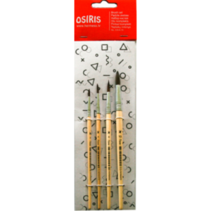 Pintslite komplekt OSIRIS ümar poni, nr. 2,4,6,10, 4tk riputuspakis
