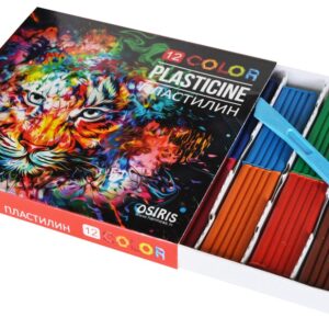 Plastiliin 12 värvi OSIRIS, 240g