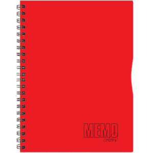 Memo Colour A5 joon, 80 lehte, punane