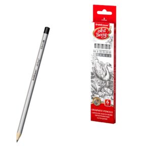 Harilik pliiats kuuskant kummita ArtBerry HB, B, 2B, 4B, 6B, 8B