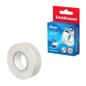 Kleeplint 18mm x 33m CLEAR, kartongkarbis