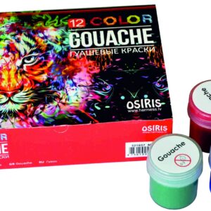 Guaššvärvid 12 värvi OSIRIS, 20ml