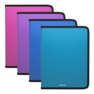 Plastmapp tõmblukuga A4+ Matt Vivid, assortii