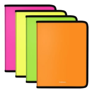 Plastmapp tõmblukuga A4+ Matt Neon, assortii