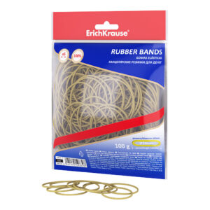 Rahakumm 60mm, kollane, kautšuk, 100g tõmblukuga kilekotis