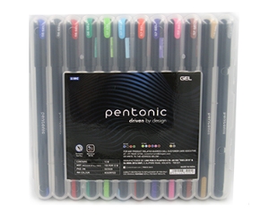 Geelpliiats LINC Pentonic, 12 värvi riputuspakis