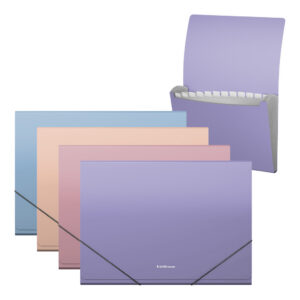 Lõõtsmapp A4 Soft Manga, 12 taskut, assortii