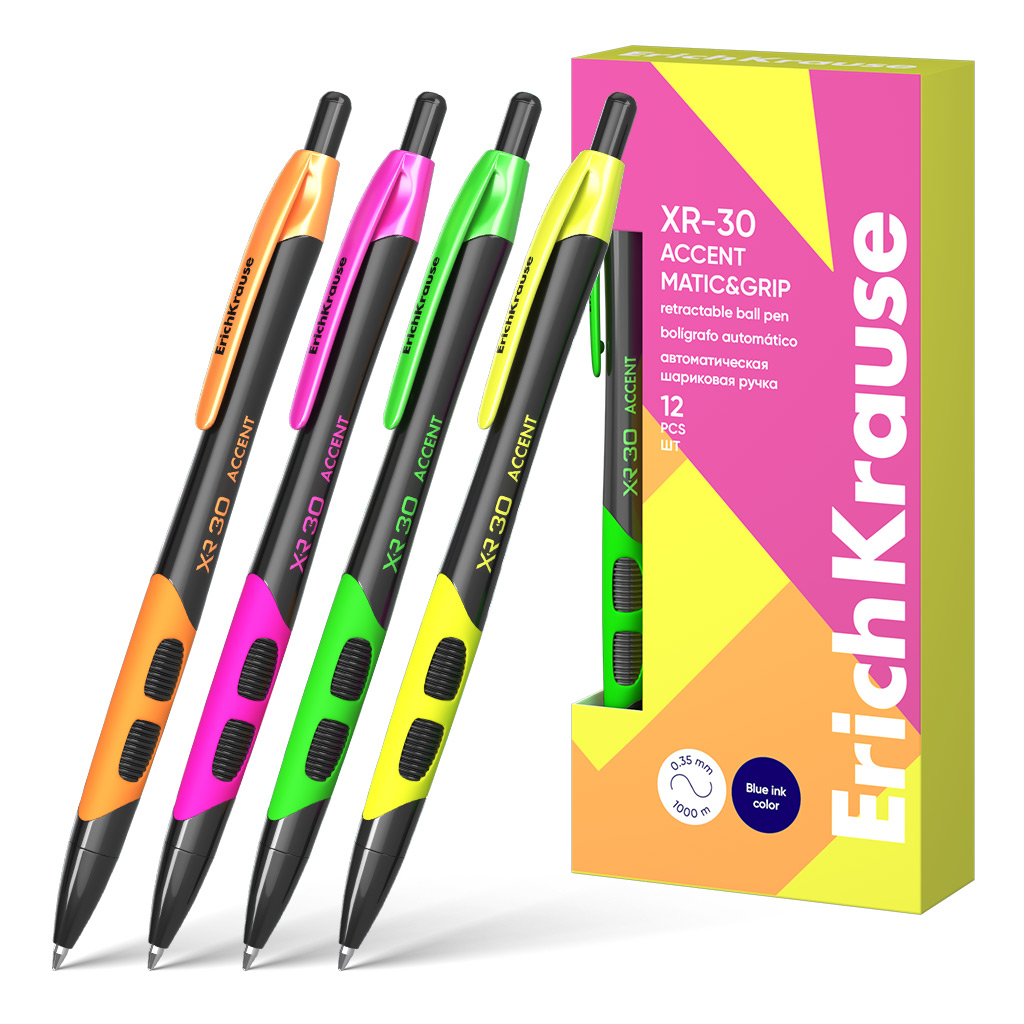 Pastapliiats lülitiga XR-30 Accent MaticGrip 0.7, sinine