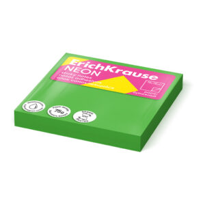 Märkmepaber Neon 75x75mm, roheline, 100 lehte