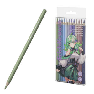 Värvipliiatsid 12 värvi Manga, plastikkarbis