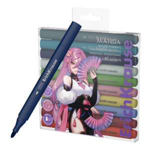 Akrüülmarkerite komplekt Art Spirit Manga, 10 värvi, kooniline ots