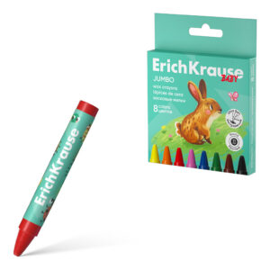 Vahakriidid Baby Jumbo, ümar 11mm, 8 värvi riputuspakis