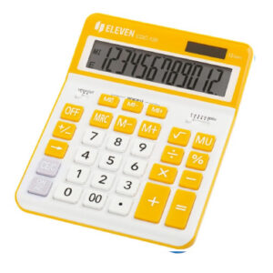 Kalkulaator Eleven CDC120WH/ORE, 12 kohta, valge/kollane