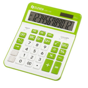 Kalkulaator Eleven CDC120WH/GNE, 12 kohta, valge/roheline
