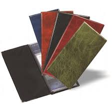 Visiitkaardihoidja 80 kaardile, PVC Xepter (bordoo,must,sinine,roheline)