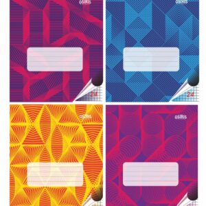 Vihik 24 lehte ruut, Osiris, 80gr, tugev kartongkaas